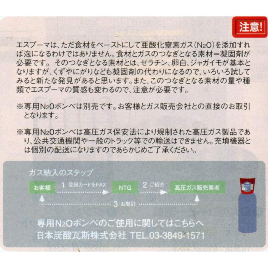 日本炭酸瓦斯 エスプーマ アドバンス(充填機) ※ガスボンベ及び
