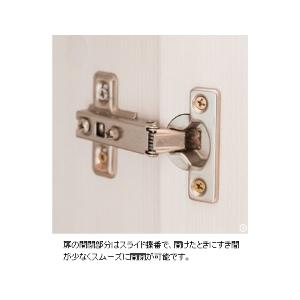 キャットトイレクローゼット 幅75 高さ99 木目柄 CR-1011 ホワイト 宮武製作所