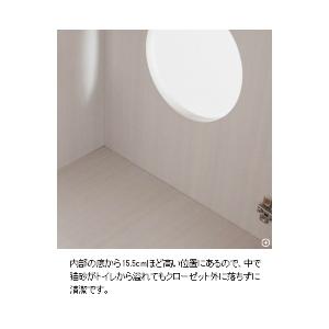 キャットトイレクローゼット 幅75 高さ99 木目柄 CR-1011 ホワイト 宮武製作所