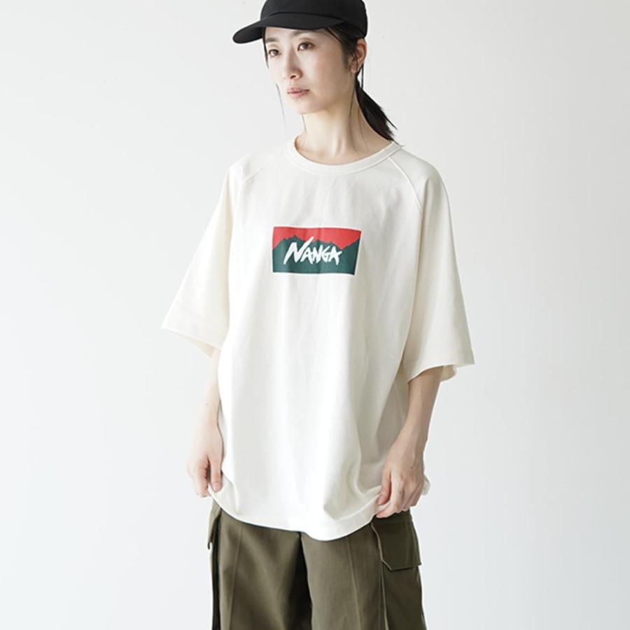 ナンガ NANGA×TAKEUCHI SHUNTARO BOX LOGO LOOSE FIT TEE N1TlWHN5 WHT / シュンタロウ  ボックスロゴルーズフィットティー Tシャツ NW2311-1G242