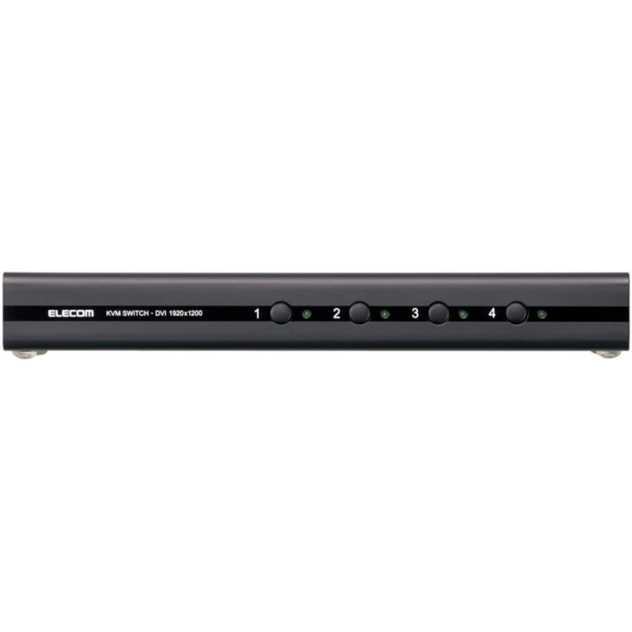 エレコム DVI対応パソコン切替器 KVM-DVHDU4_5