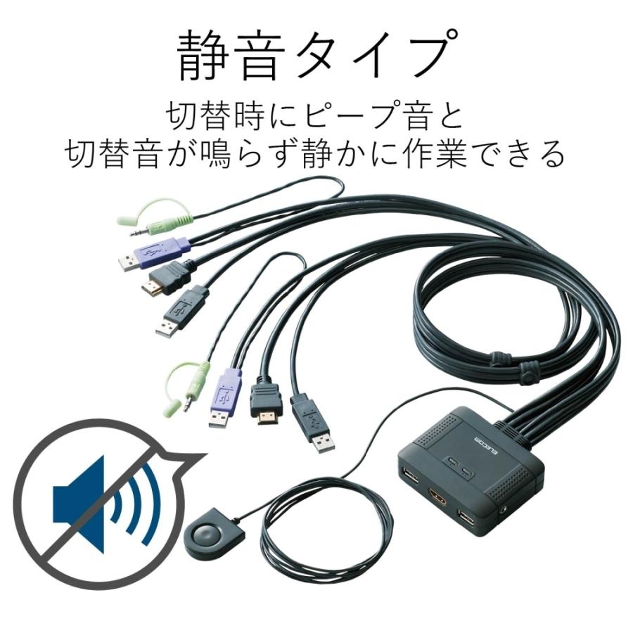 ELECOM（エレコム） HDMI対応パソコン切替器 KVM-HDHDU2 : ヒット