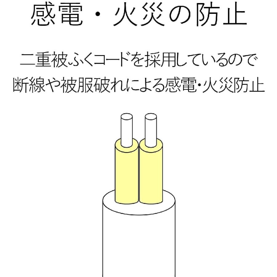 電源タップ おしゃれ 2m エレコム Color Style ブラウン 6個口 T-BR04-2620BR | 個別スイッチ 雷ガードタップ サージ 節約 省エネ｜hitline｜07