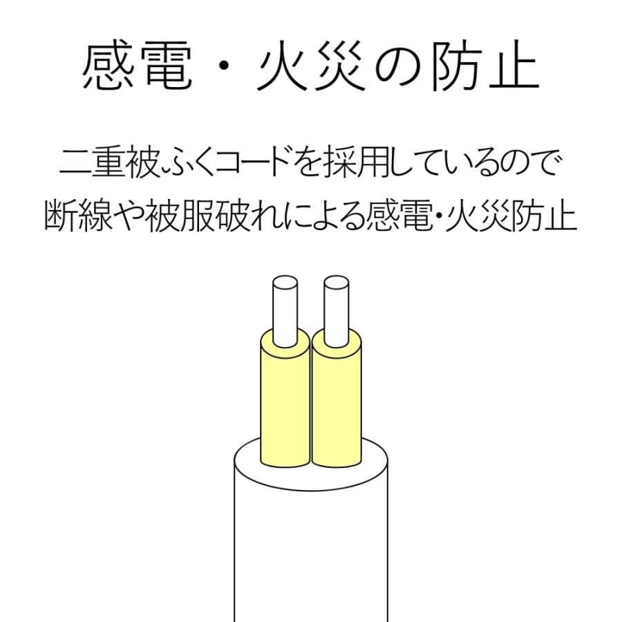 エレコム 工事・物件に最適な3ピン 熱に強い 抜け止め マグネット付 電源タップ8個口 1m グレー T-WRM3810LG/RS_4