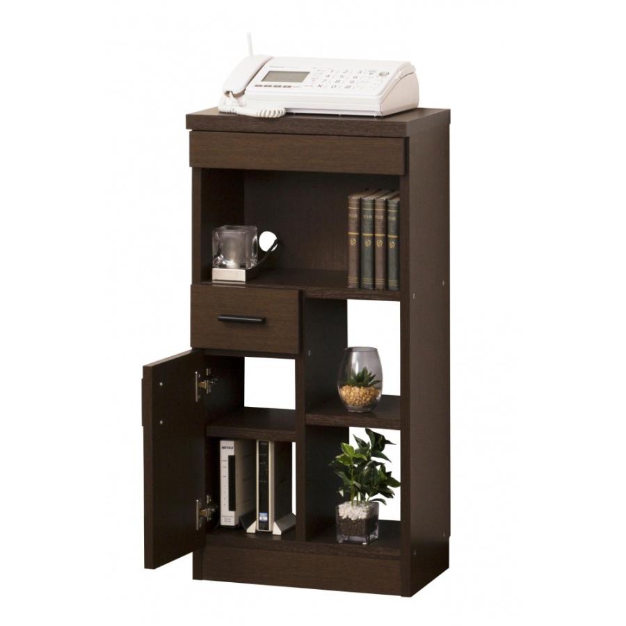 クロシオ 収納棚 ルーター収納電話台 クロシオ ルーター 収納 ラック 幅40cm ブラウン | ルーター 収納 棚