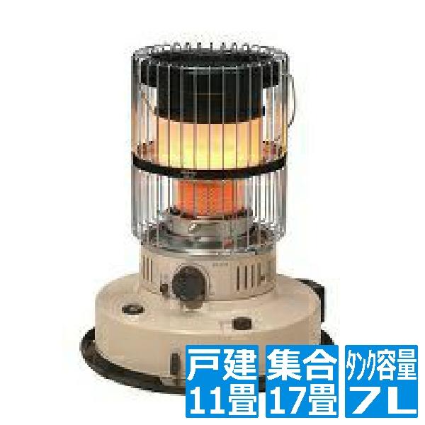 トヨトミ 対流型石油ストーブ ベージュ コンクリート17畳 タンク容量7L 