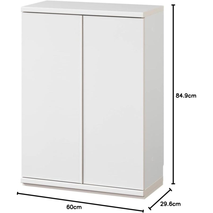 白井産業 カウンター下収納 ラック 扉タイプ キャビネット 木製