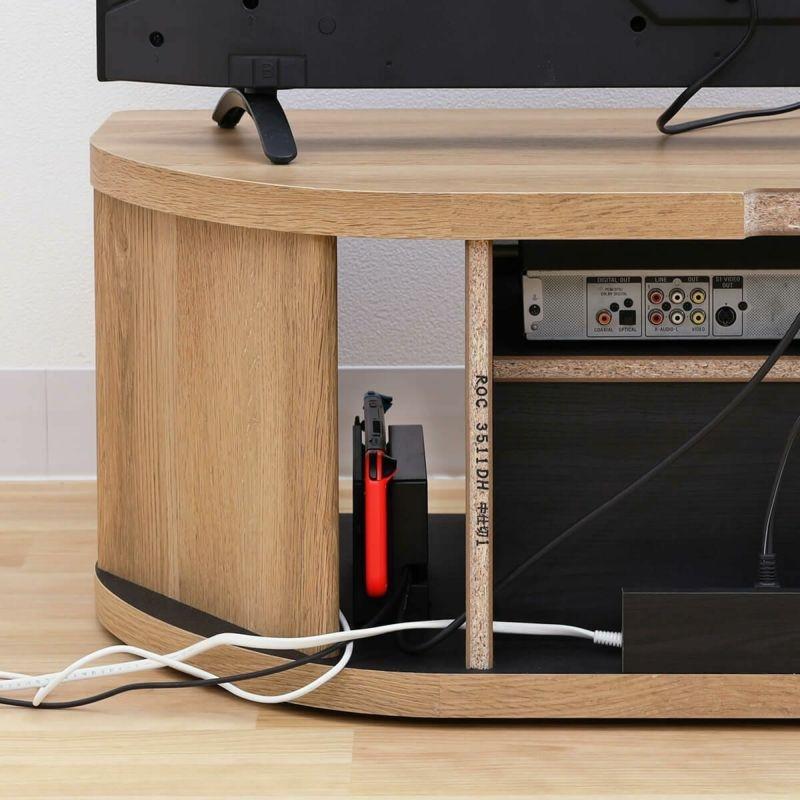 白井産業 テレビ台 ローボード 49-55V 大型テレビ対応 どんな角度でも