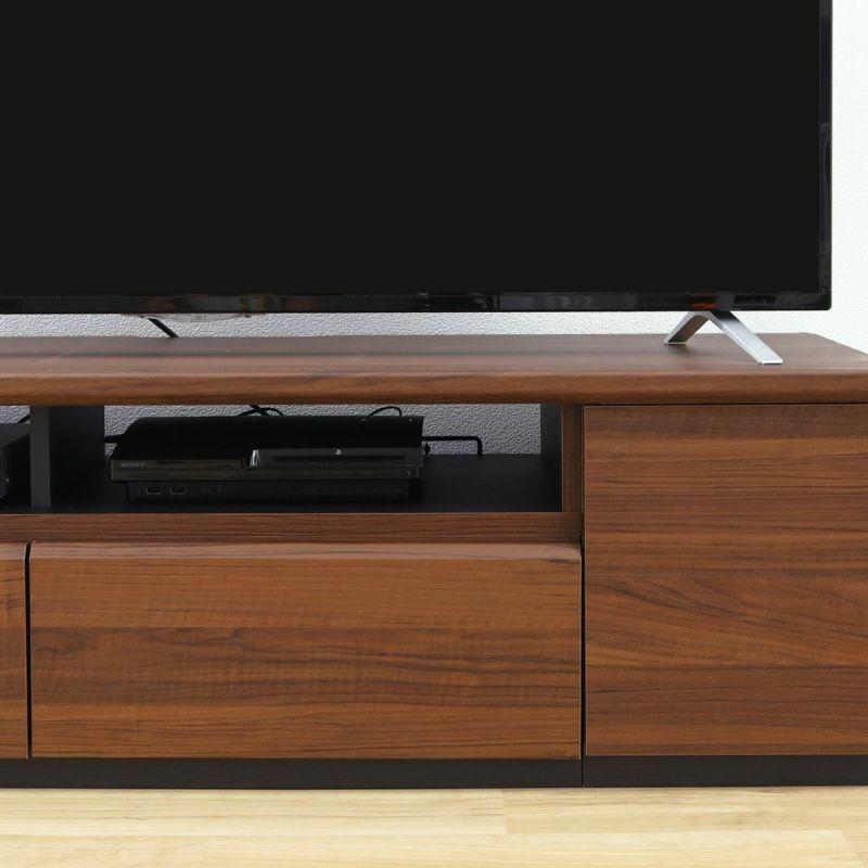 白井産業 テレビ台 ローボード 32-55V 大型テレビ対応 伸縮可能 収納