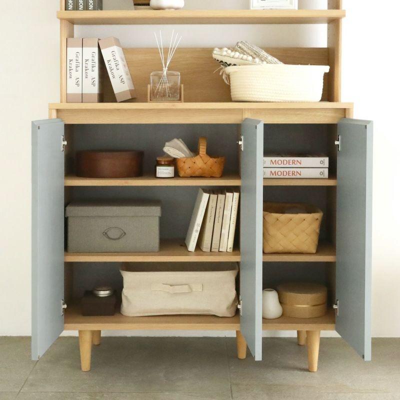 白井産業 ディスプレイラック キャビネット 棚 収納 リビング 寝室