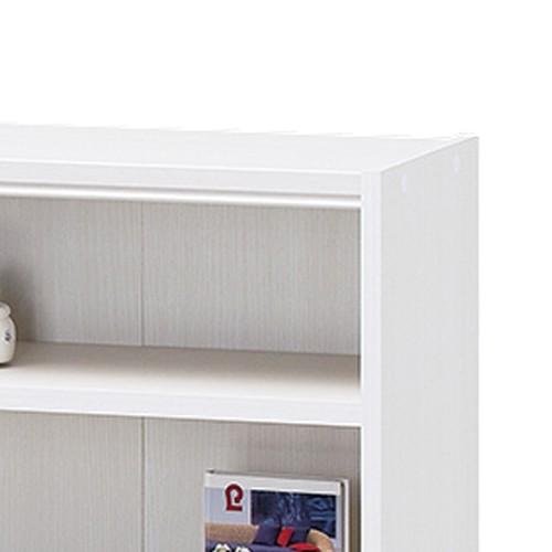 白井産業 フリーラック タナリオ TNL-1259 WH | 幅:約59cm 高さ:約120cm ホワイト 白木目 全棚可動 シェルフ カラーボックス 書斎 オフィス 事務所 TNL-1259WHの画像