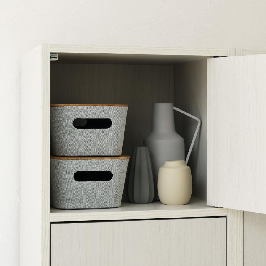 白井産業 収納棚 ラック ストッカー 5段の扉付き収納 一人暮らしの部屋