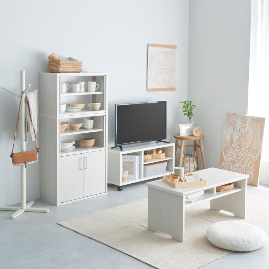 白井産業 収納棚 ラック ストッカー 5段の扉付き収納 一人暮らしの部屋