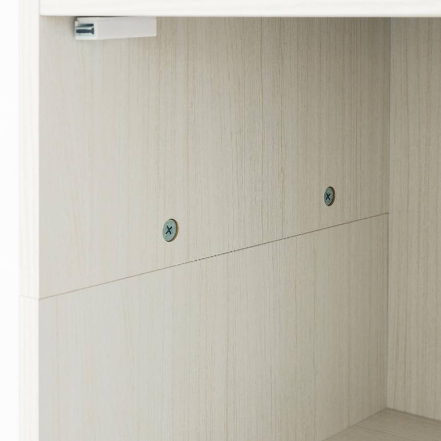 白井産業 収納棚 ラック ストッカー 5段の扉付き収納 一人暮らしの部屋