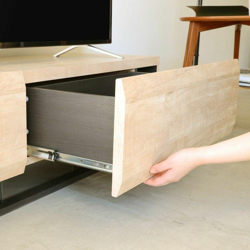白井産業 テレビ台 幅150cm 高さ36cm ナチュラルブラウン 65V型対応 木
