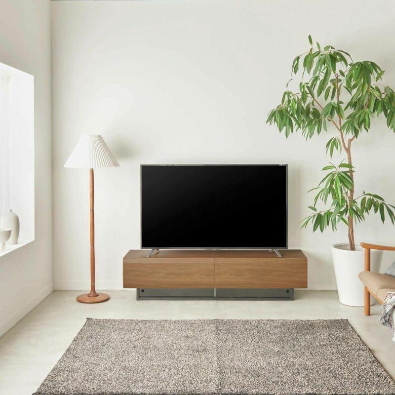 白井産業 テレビ台 幅150cm 高さ36cm ダークブラウン 65V型対応 木質感