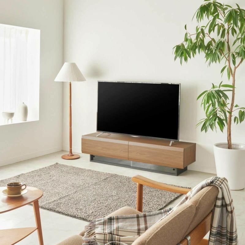 白井産業 テレビ台 幅150cm 高さ36cm ダークブラウン 65V型対応 木質感
