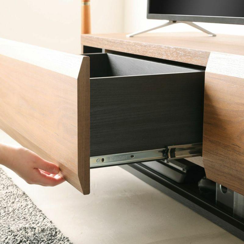 白井産業 テレビ台 幅150cm 高さ36cm ダークブラウン 65V型対応 木質感