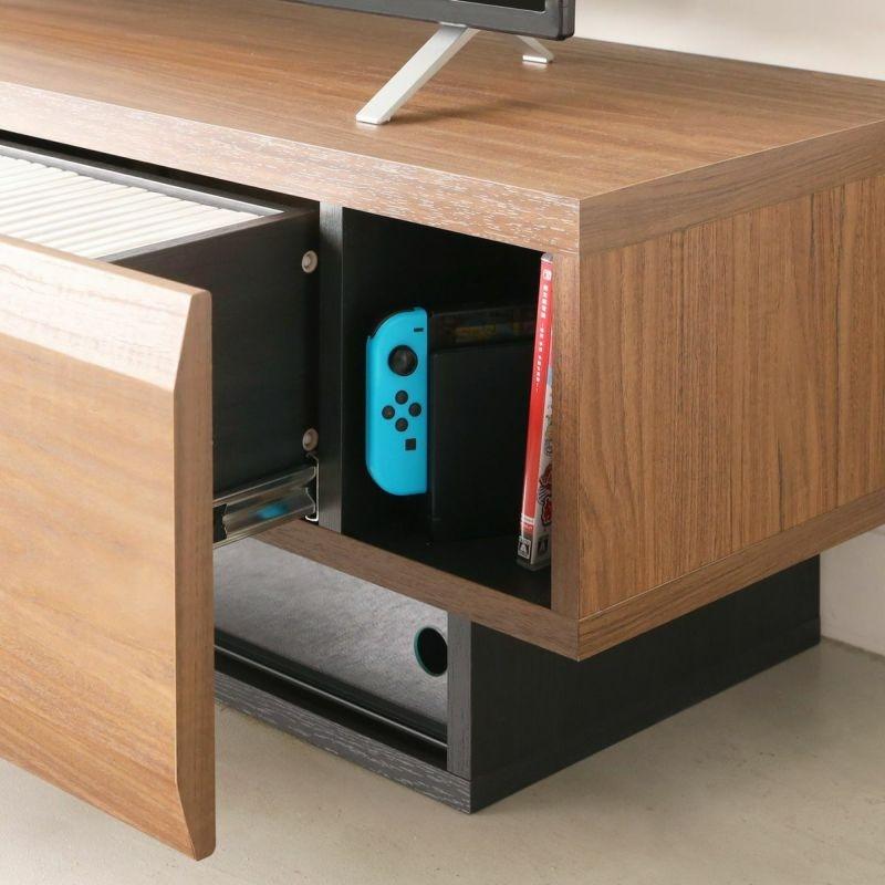 白井産業 テレビ台 幅150cm 高さ36cm ダークブラウン 65V型対応 木質感