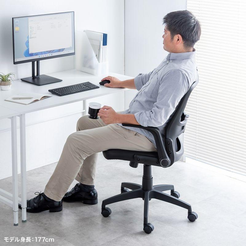 サンワサプライ メッシュチェア SNC-NET21BKの画像