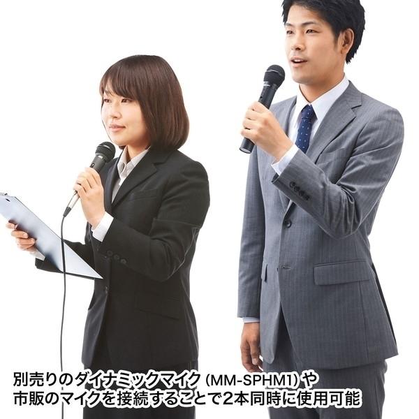 サンワサプライ ワイヤレスマイク付き拡声器スピーカー MM-SPAMP4_4