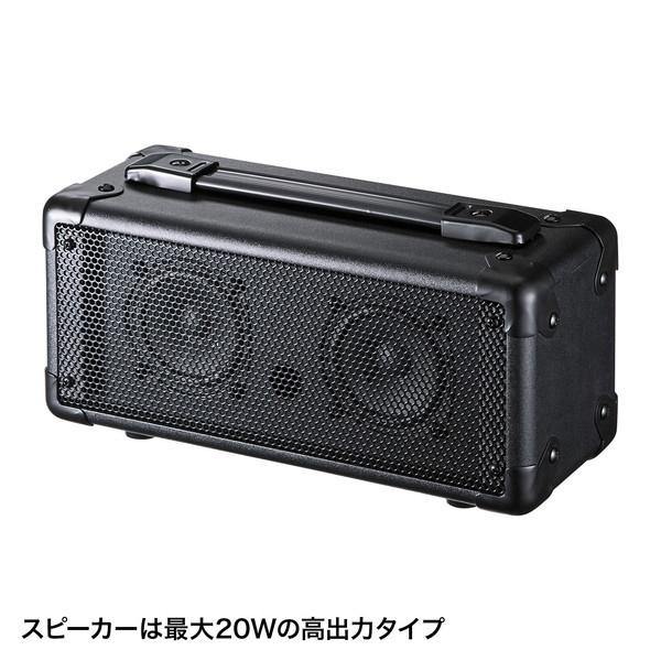 サンワサプライ ワイヤレスマイク付き拡声器スピーカー MM-SPAMP4_5