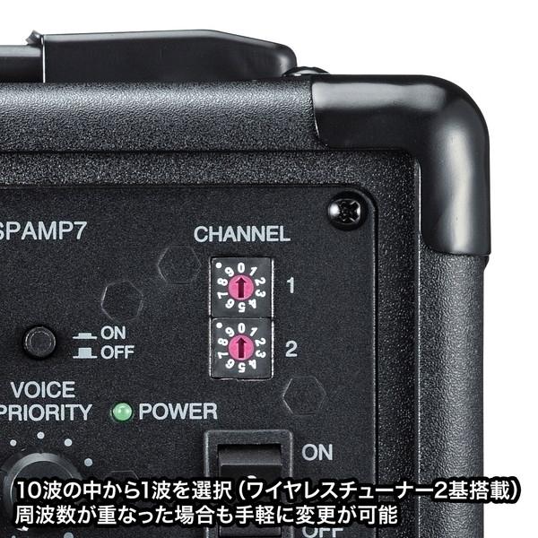 【２点セット】 サンワサプライ ワイヤレスマイク付き拡声器スピーカー MM-SPAMP7 【BCD1015157620】(35900円)
