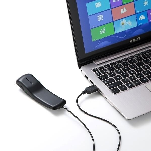 サンワサプライ USBハンドセット MM-HSU06BK｜hitline｜04