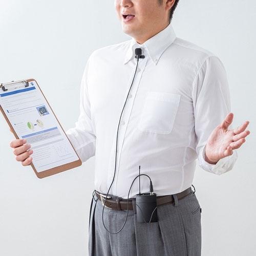 サンワサプライ ワイヤレスピンマイク MM-SPAMP8WPM サンワサプライ MM SPAMP8WPM オーディオ