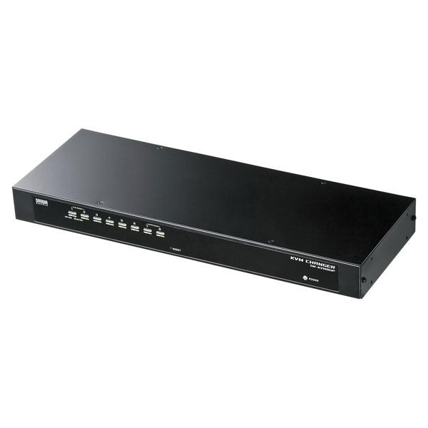 サンワサプライ PS/2・USB両対応パソコン自動切替器(8:1) SW-KVM8UPの画像