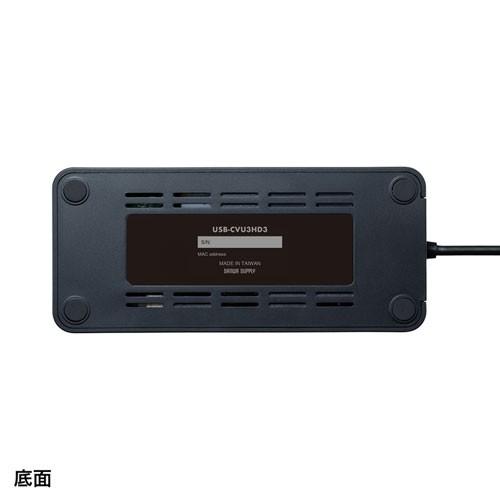 サンワサプライ USB3.1-HDMIディスプレイアダプタ(4K対応・ 2出力・LAN-ポート付き) USB-CVU3HD3｜hitline｜07