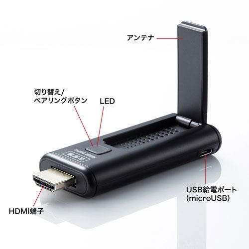 サンワサプライ ワイヤレスHDMIエクステンダー(送信機のみ) VGA-EXWHD9TX_1
