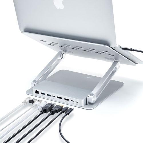 サンワサプライ USB Type-Cドッキングステーション(スタンド付き) USB-CVDK9STN USB サンワサプライ CVDK9STN