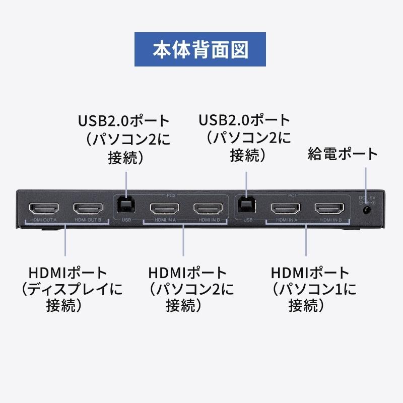 SANWA SUPPLY（サンワサプライ） デュアルディスプレイ・4K対応HDMI