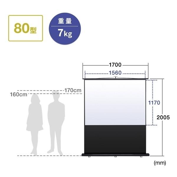 SANWA SUPPLY（サンワサプライ） プロジェクタースクリーン(床置き式