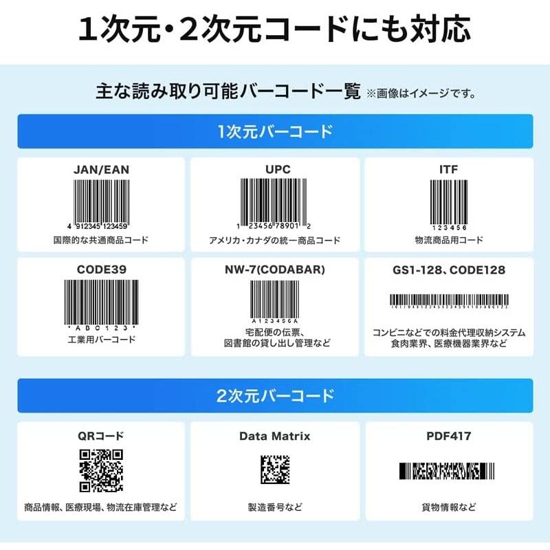 サンワサプライ 2次元バーコードリーダー(卓上タイプ) BCR-2D7｜hitline｜06