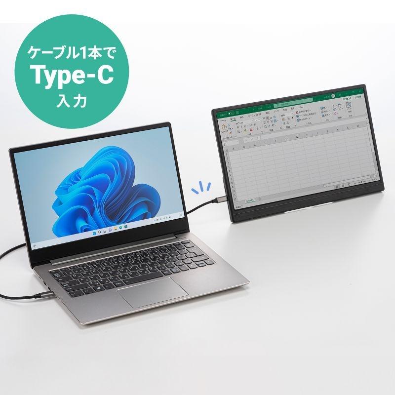 サンワサプライ タッチ機能搭載モバイルモニター DP-06_7