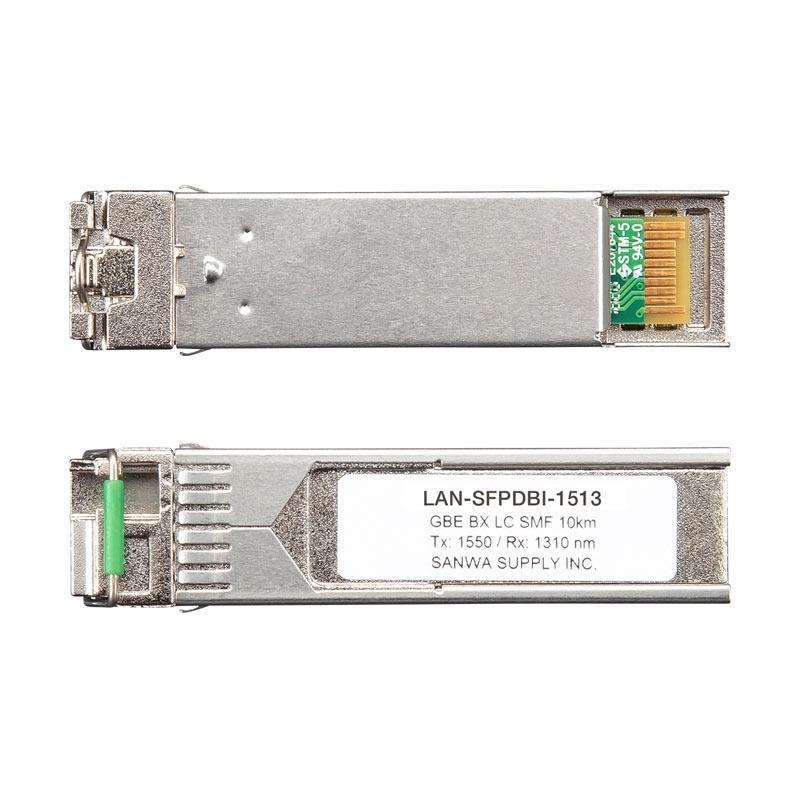 サンワサプライ BiDirectional SFPコンバータ LAN-SFPDBI-1513