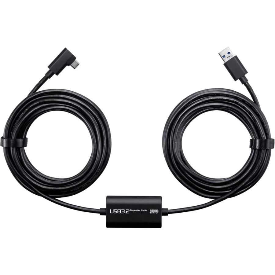 サンワサプライ USB3.2 A-TypeCロングケーブル(5m・VRヘッドセット対応) KB-USB-RLC305｜hitline｜02