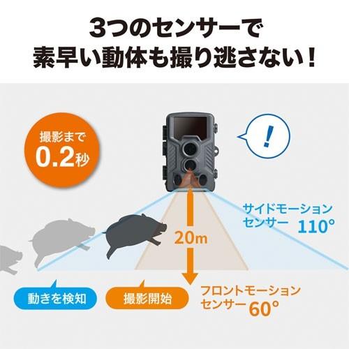 SANWA SUPPLY（サンワサプライ） セキュリティカメラ CMS-SC03GY