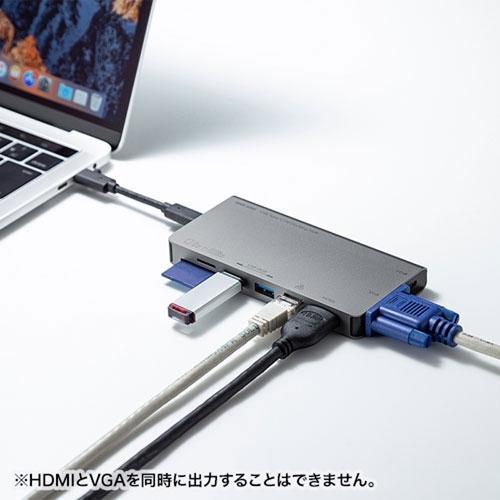 サンワサプライ USB Type-C ドッキングハブ USB-3TCH13S2