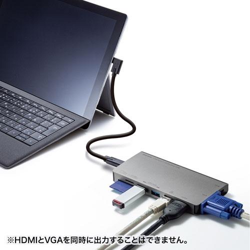 サンワサプライ USB Type-C ドッキングハブ USB-3TCH13S2