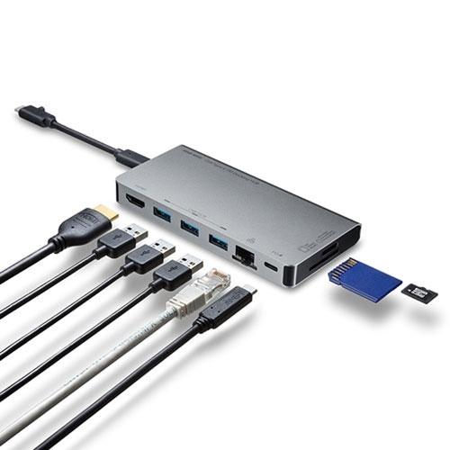 サンワサプライ USB Type-C ドッキングハブ USB-3TCH14S2