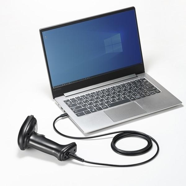 サンワサプライ Type-C 2次元バーコードリーダー BCR-TC2D1BK サンワサプライ BCR TC2D1BK