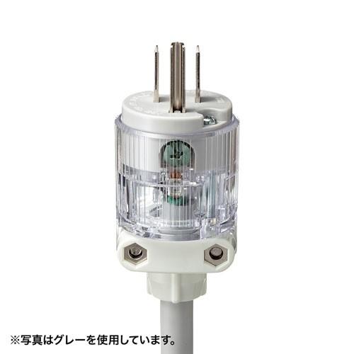 サンワサプライ 医用接地プラグ付き電源タップ TAP-HPM4-5G