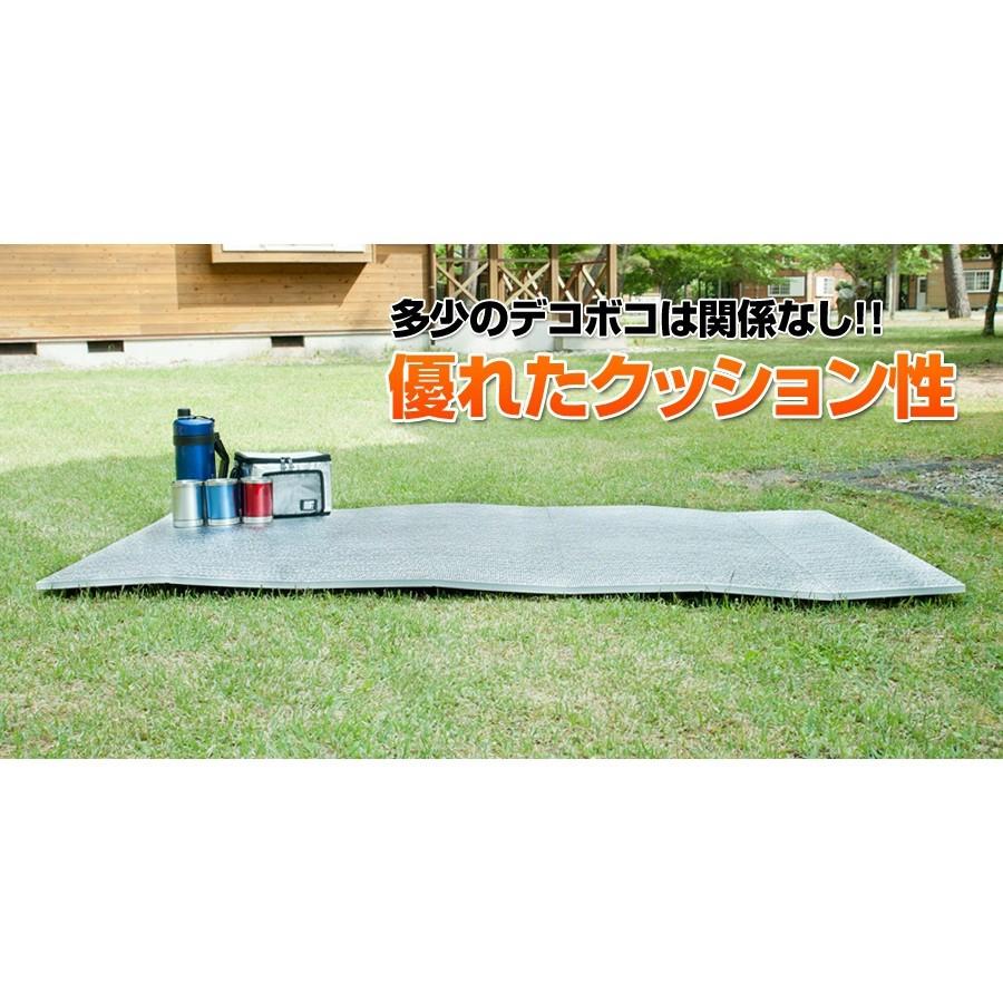レジャーマット レジャーシート アルミ 幅1m 長さ1.8m 厚み15mm 厚手 折りたたみコンパクト 断熱 遠足 クッション 2人用 大判 大きい|hitline|09