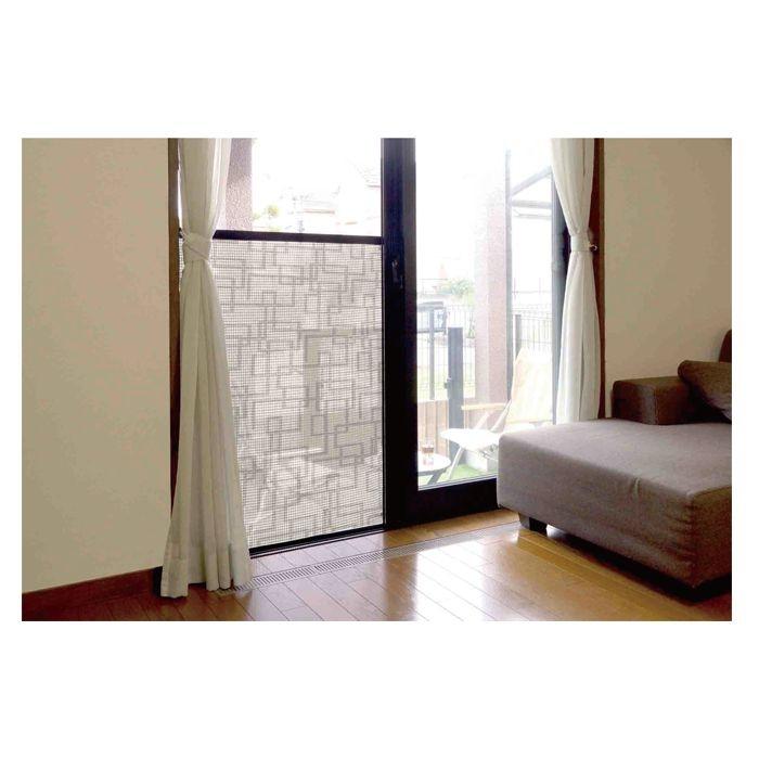 目隠しシート 網戸 窓ガラス をデコレーション出来る ピアッザ U Q636 窓 ベランダ 目隠し シート デコレーション U Q7 ヒットライン 通販 Paypayモール