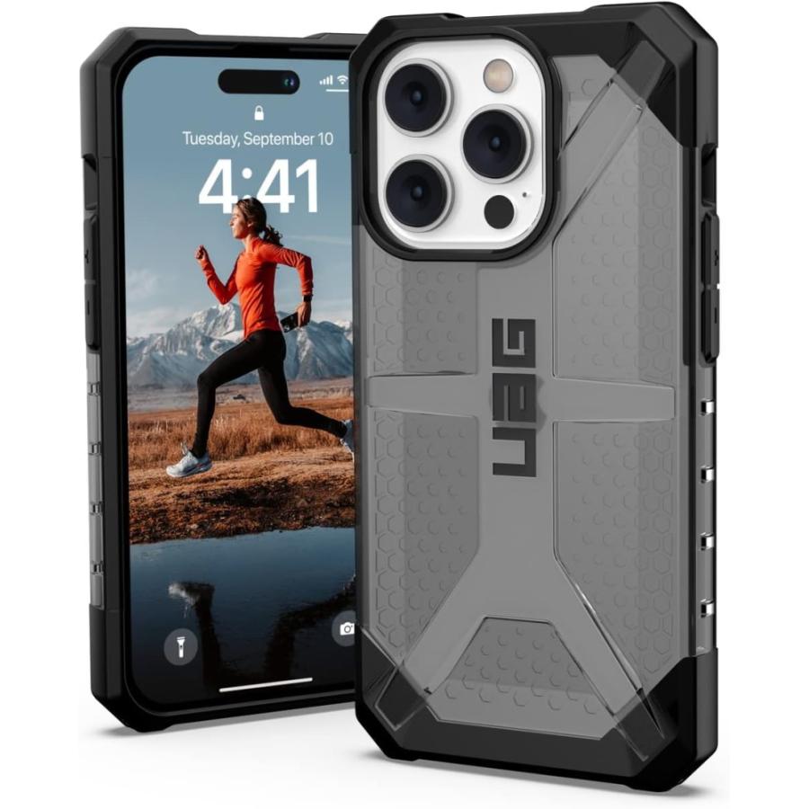 Urban Armor Gear UAG Custodia Civilian compatibile Apple iPhone 14 Pro Max [Compatibile ricarica wireless/ricarica magnetica, custodia mobile resistente agli urti, bordo rialzato] Blu