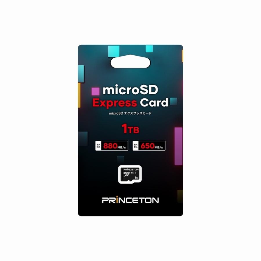 プリンストン microSD Expressカード (1TB) 読込(PCIe) : 最大 880 MB/s | 書込(PCIe) : 最大 650 MB/s ゲーム機〇 耐衝撃 PSD-EXM-1T PSD-EXM-1Tの画像