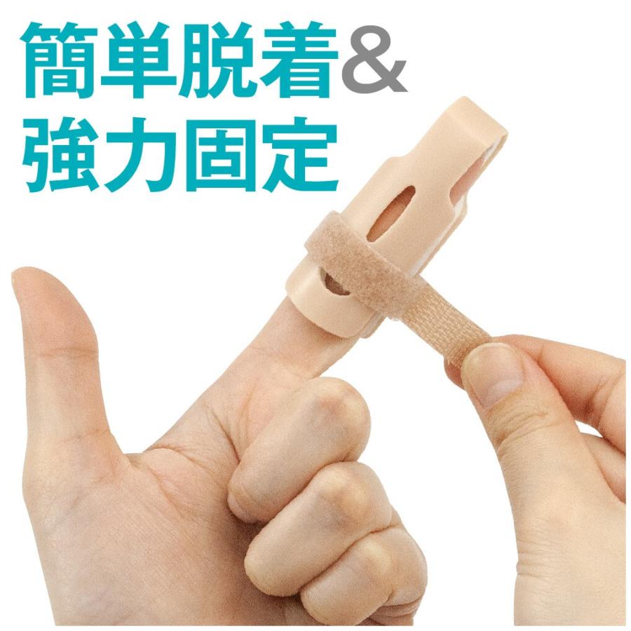 ばねナイト S/M/L 指サポーター ばね指対策 突き指 フィンガーラップ